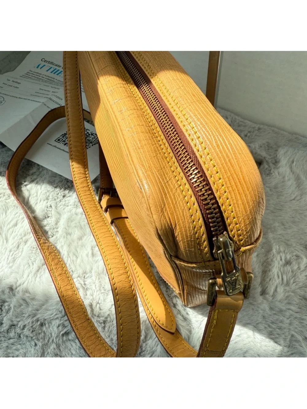 Louis Vuitton Brown Epi Leather Messenger Crossbody